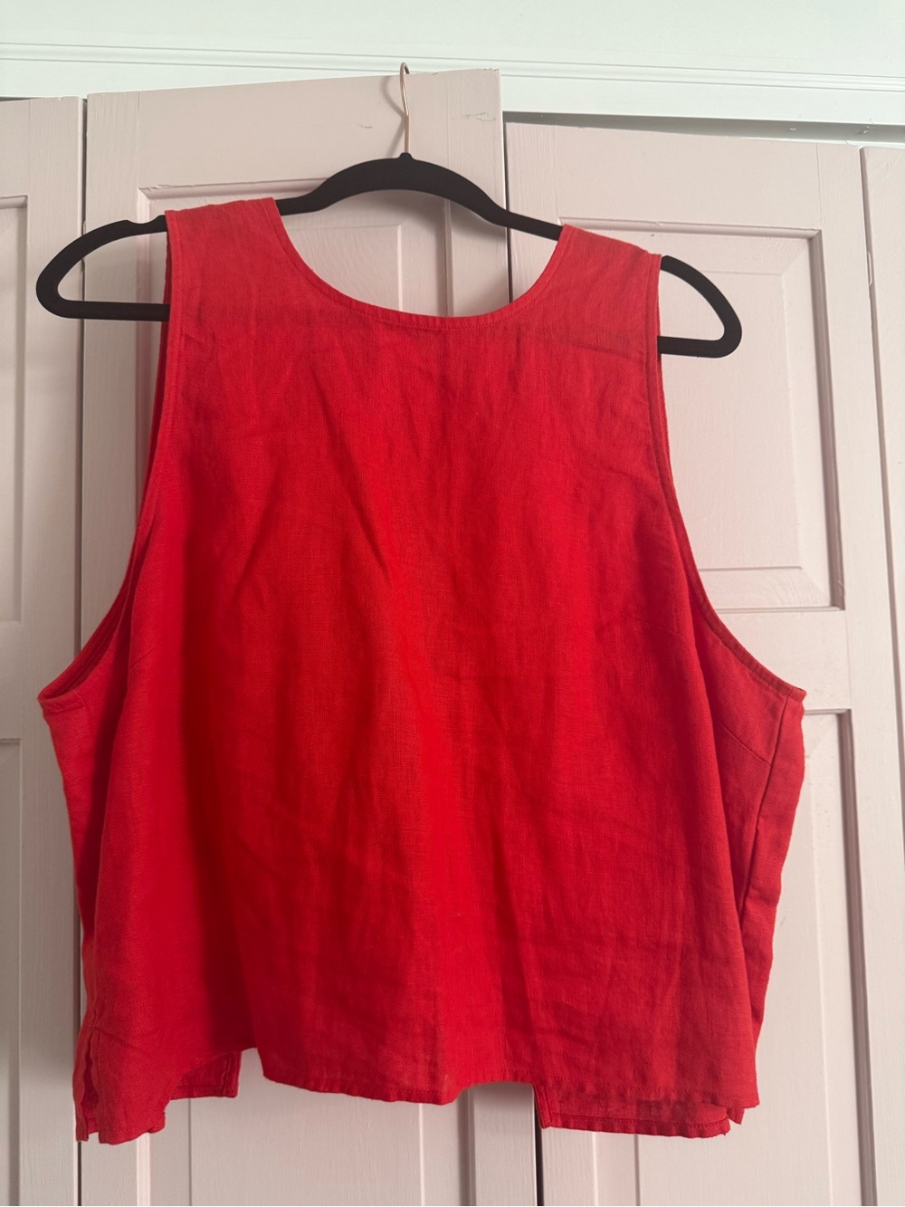 Madewell Red Linen Tank Top